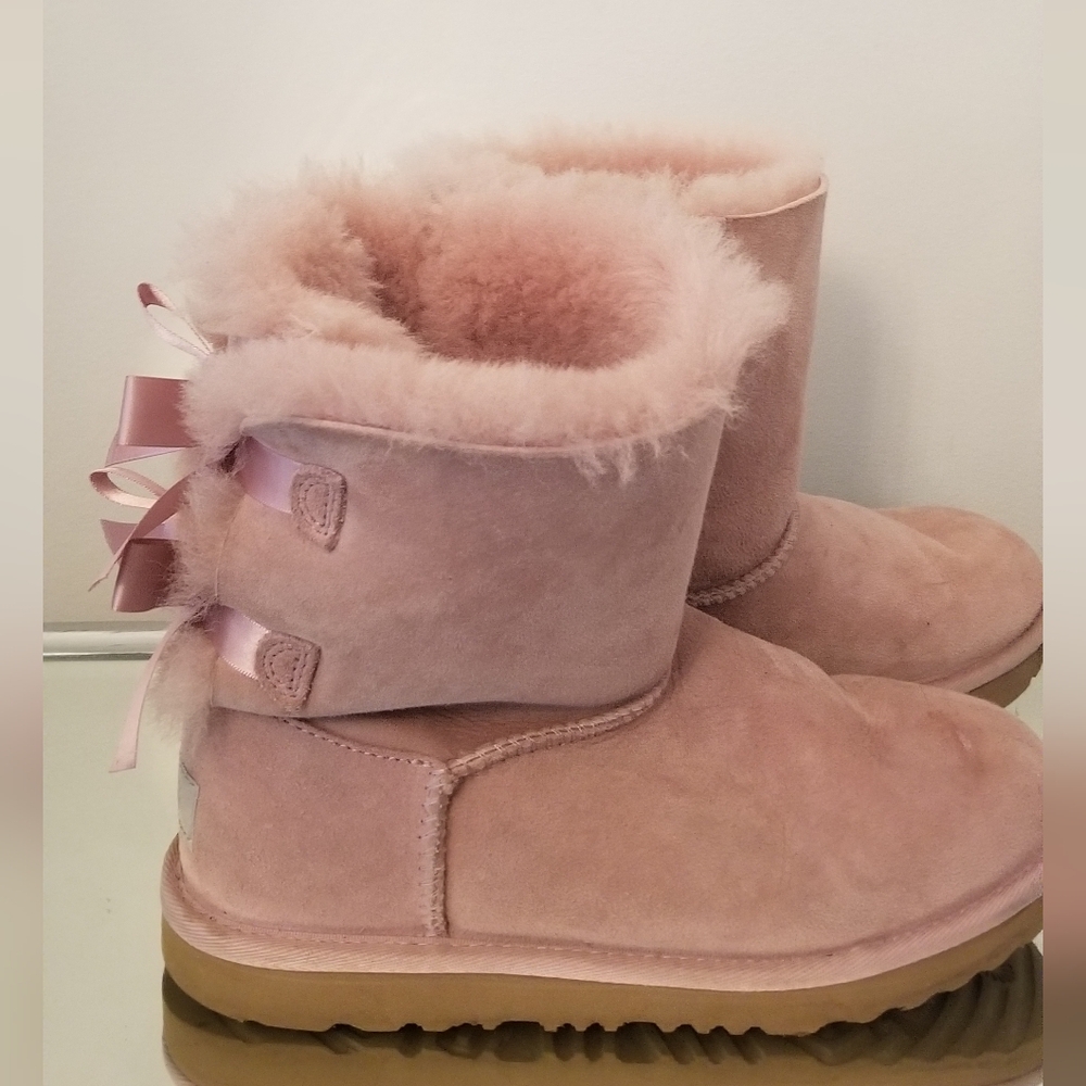 UGG Pink Fur-Lined Boots